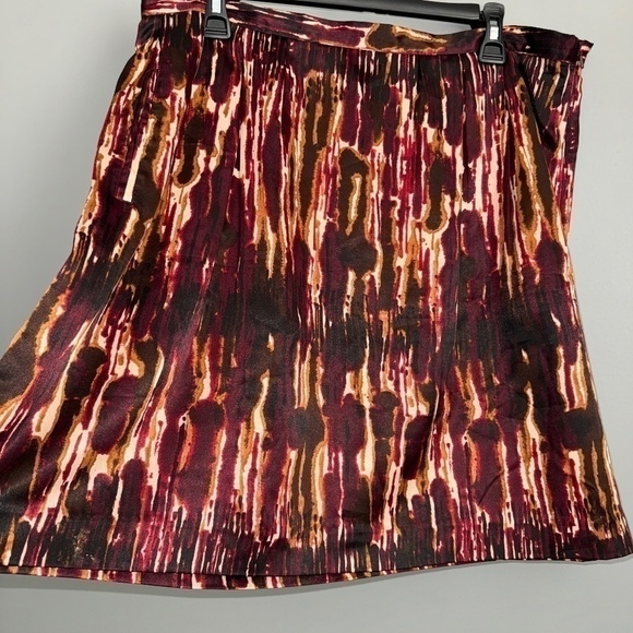 EUC Michael Michael Kors Watercolor Ombre Full Short Skirt Size 14 - Picture 4 of 8